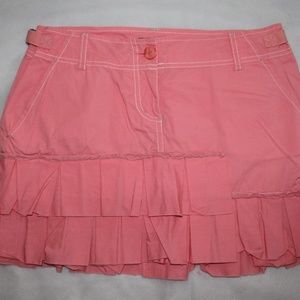 Bebe Pink Ruffle Skirt Size 4